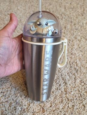 Portable Drink Tumbler with Toy Top